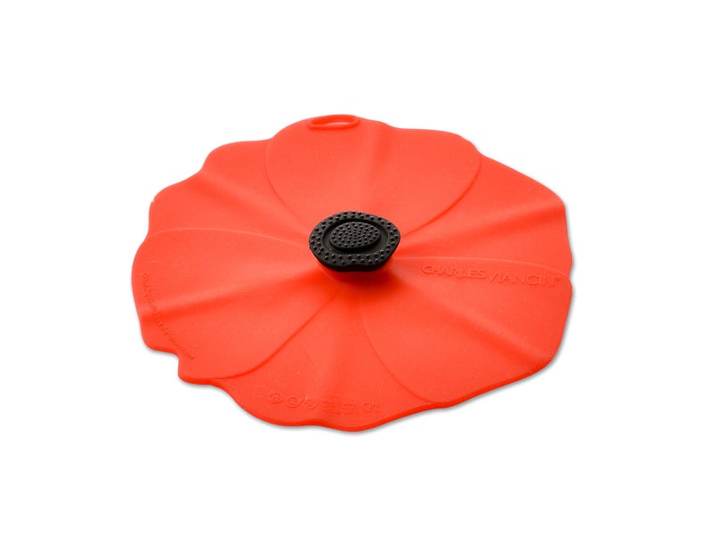 Charles Viancin - Poppy Silicone Lid for Food Storage and Cooking - Airtight Seal on Any Smooth Rim Surface - BPA-Free - Oven, Microwave, Freezer, Stovetop and Dishwasher Safe (Drink Covers) - Image 1